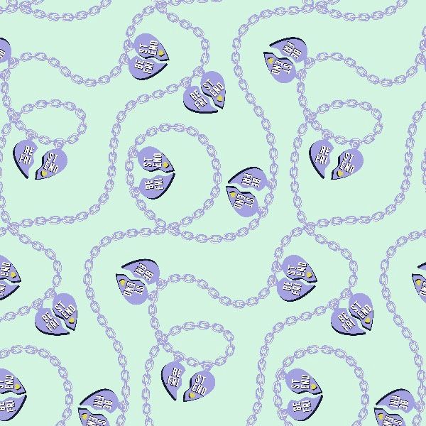 Besties - Charmer - Bluebell Wide Backing