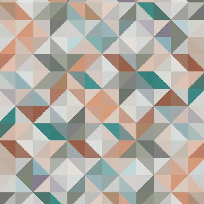Geometric Patchwork Stars Pastel