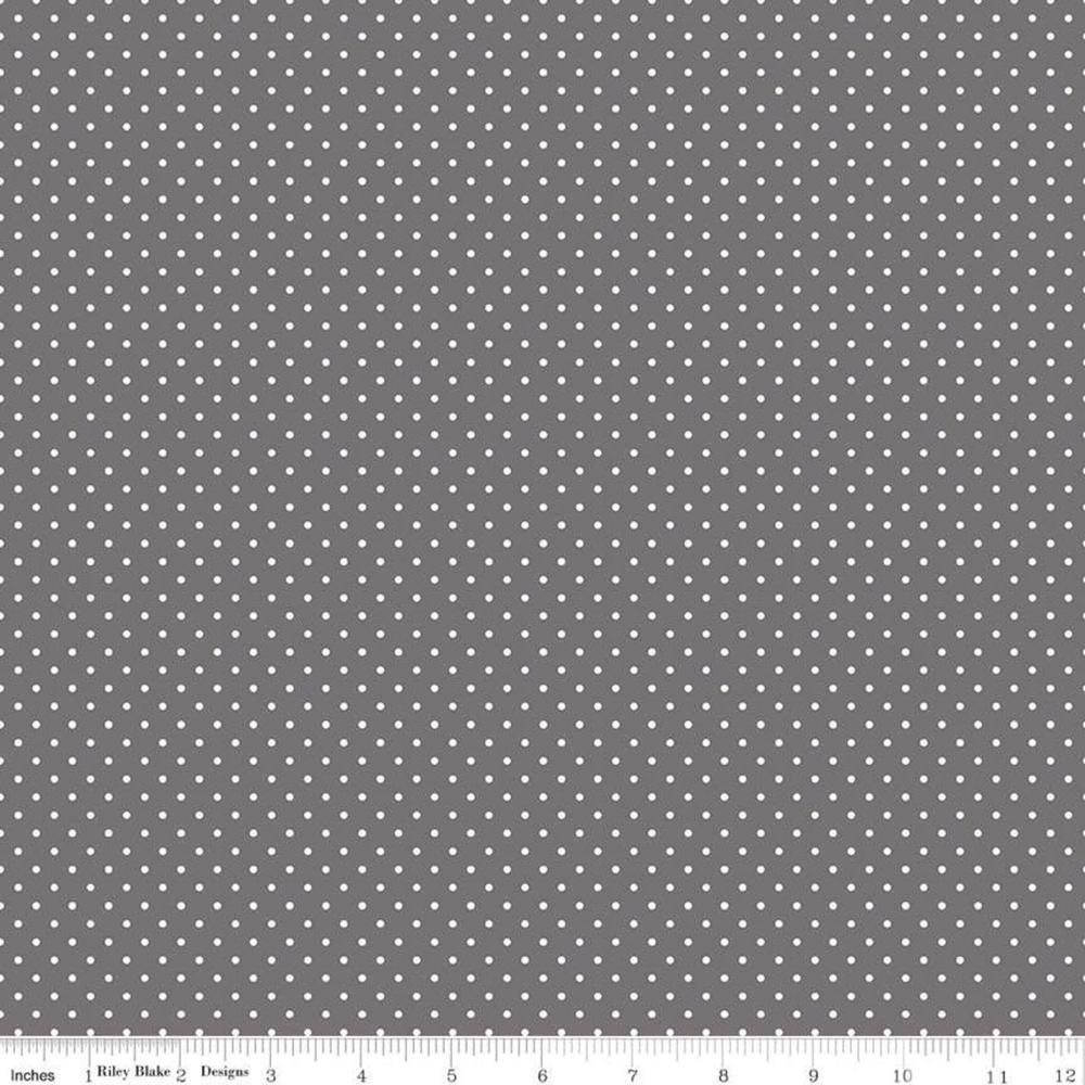 Swiss Dot White Dot on Steel