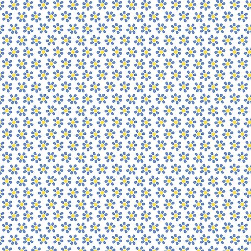 Chalk Garden - Mini Daisy White/Blue