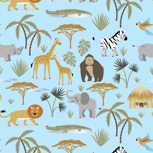 Safari Adventure - Safari Jungle Blue