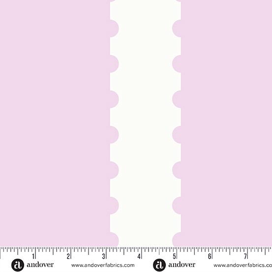 Postmark Stamp Stripes by Alison Glass - Petal