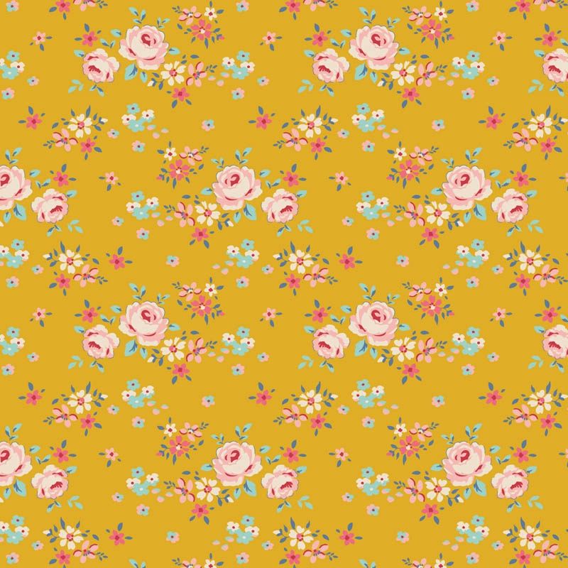 Creating Memories - Spring Gracie Yellow Fat Qtr