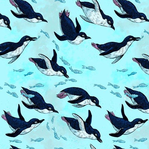 Wonderful Wings - Penguins Blue