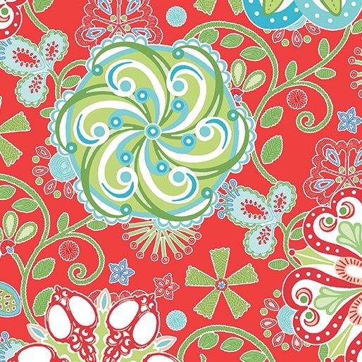 Sewing Room 2 - Medallions Red