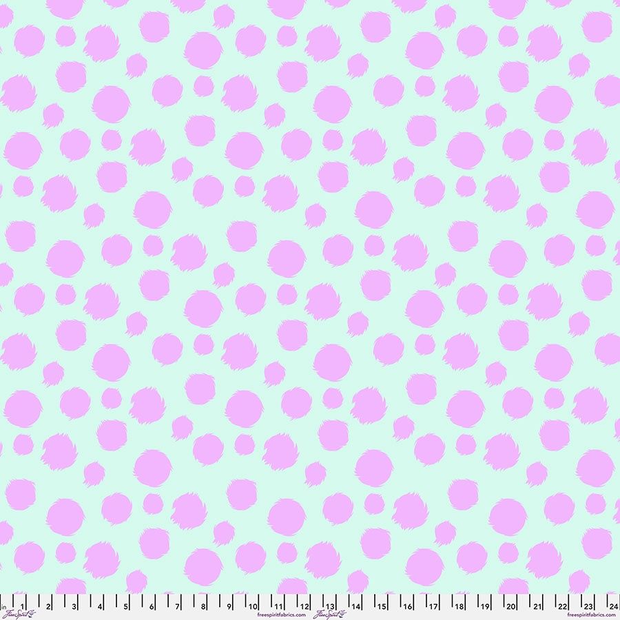 Tabby Road  - Furball Technomint Minky Wide Backing