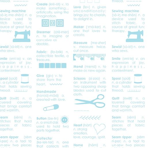 Chalk Garden - Maker Dictionary White/Turquoise