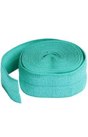 By Annie Fold Over Elastic Turquoise
