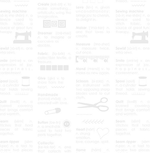 Chalk Garden - Maker Dictionary White/White