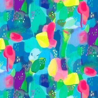 Everyday Magic - Multi Colour on Blue