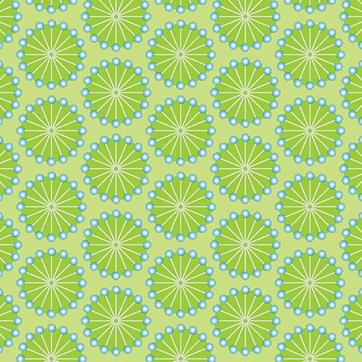 Sewing Room 2 - Flowerhead Pins Green