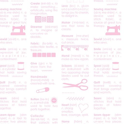 Chalk Garden - Maker Dictionary White/Pink