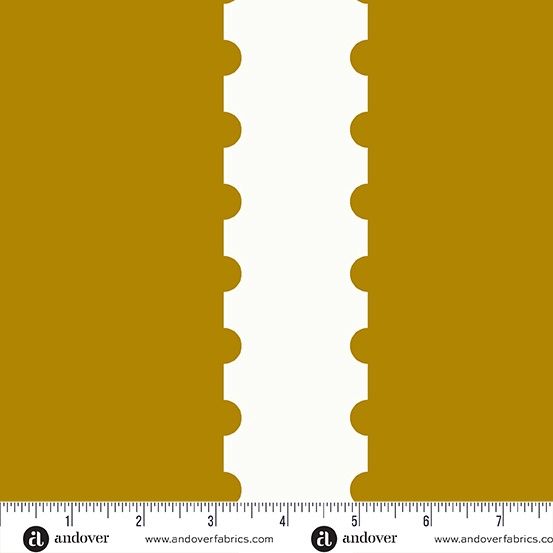 Postmark Stamp Stripes by Alison Glass - Lichen