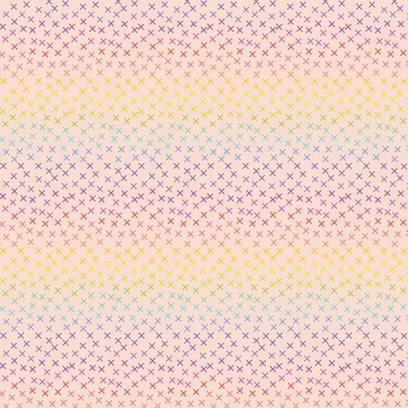 Building Block Crossroads Peach Rainbow