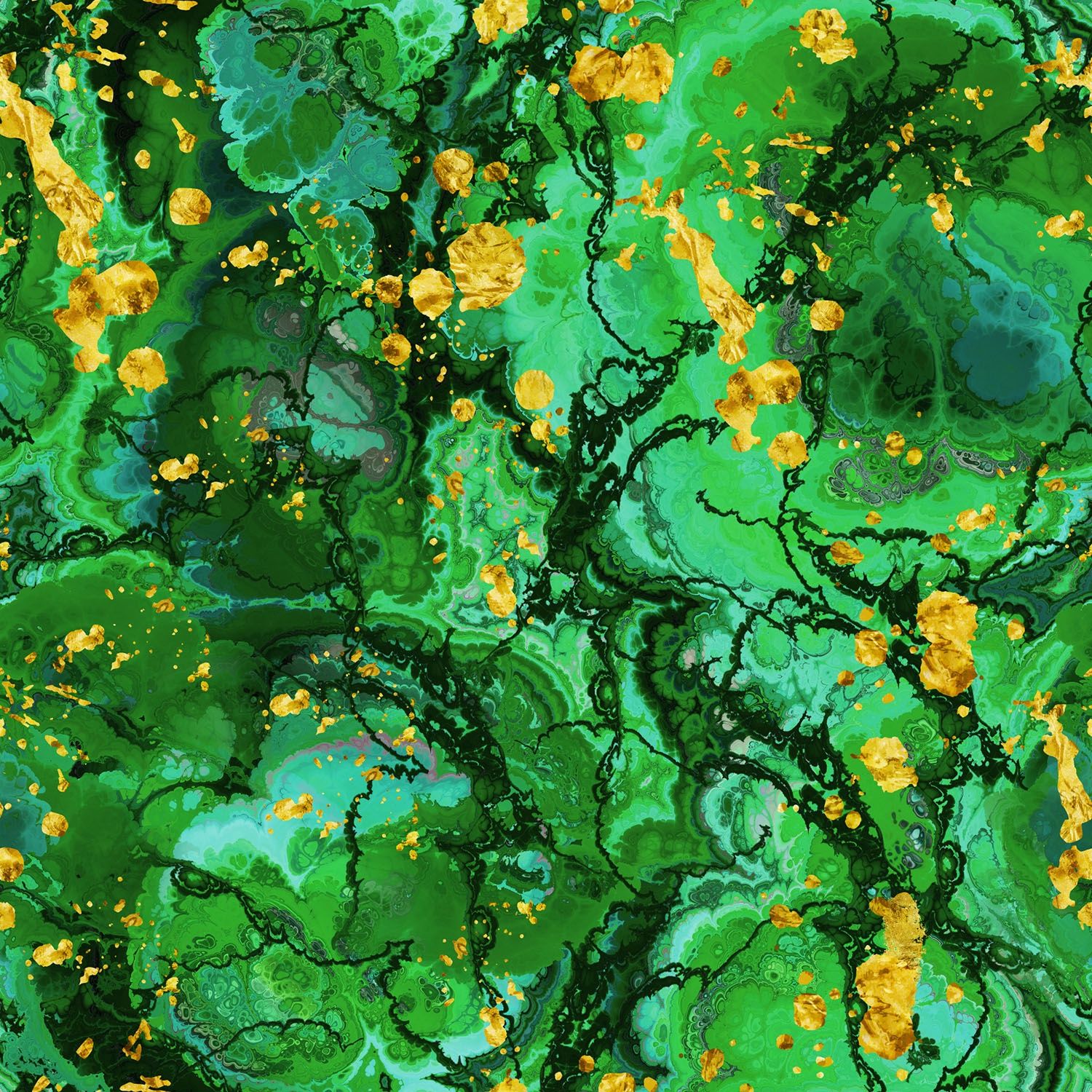 Colourburst Green Wide backing