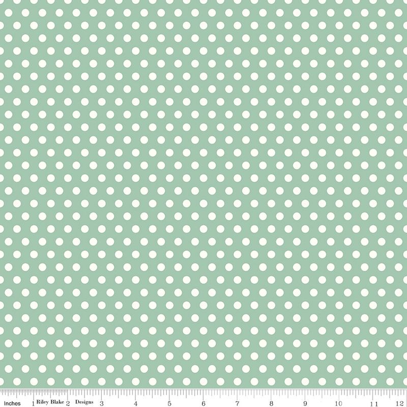 Sunset Ridge - Dots Seafoam