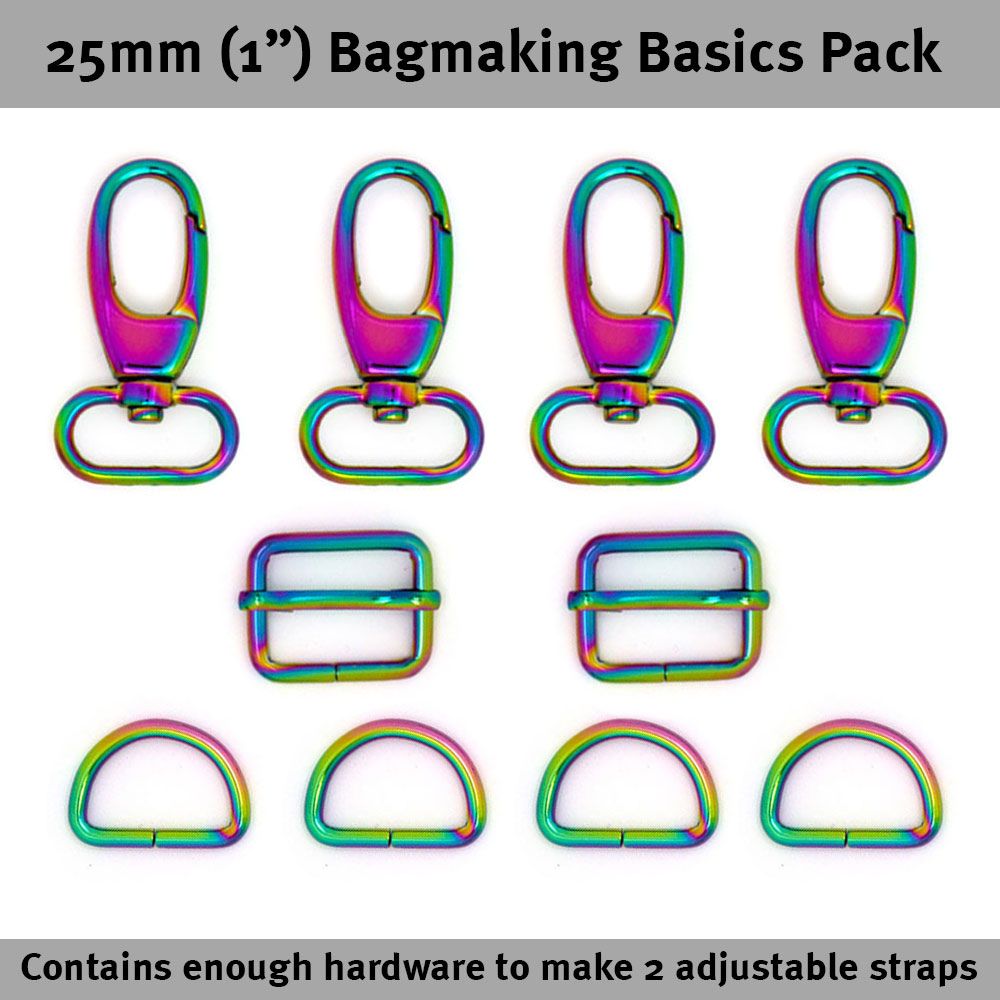 Bag Hardware Basics Pack 1&quot;  Rainbow