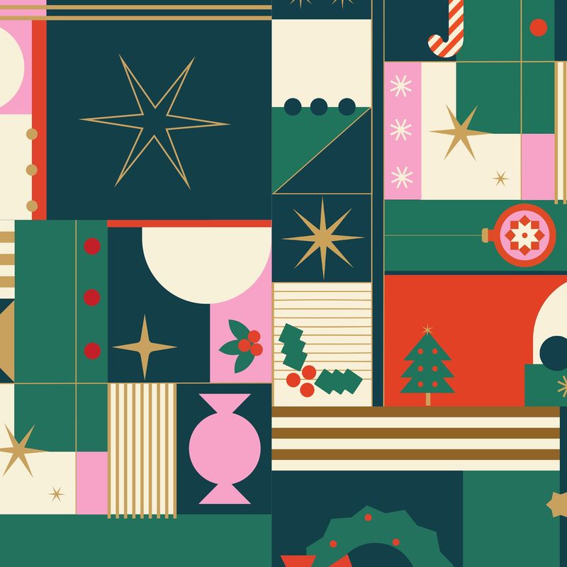 Very Merry - DV6262 Fat Qtr