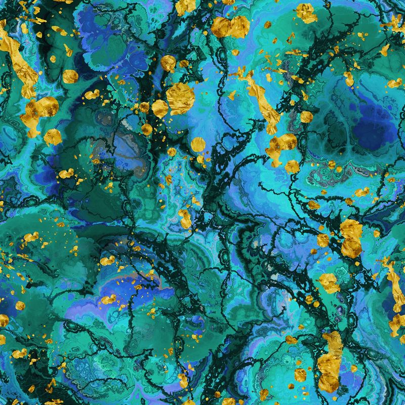 Colourburst Turquoise Wide backing