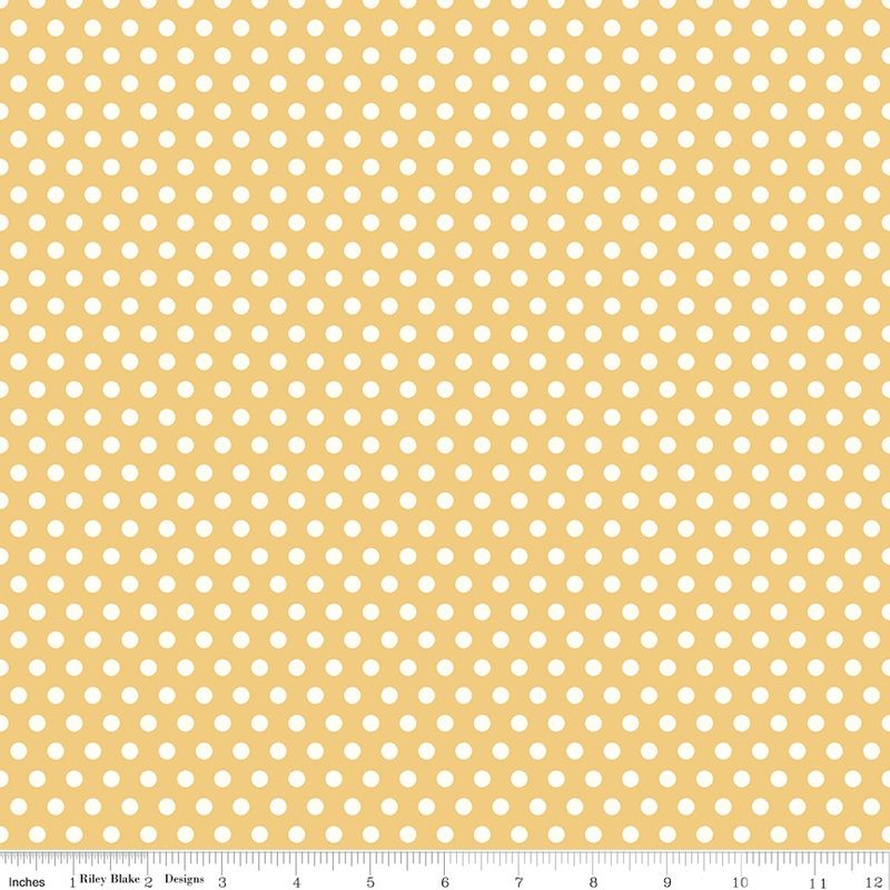 Sunset Ridge - Dots Honey Fat Qtr