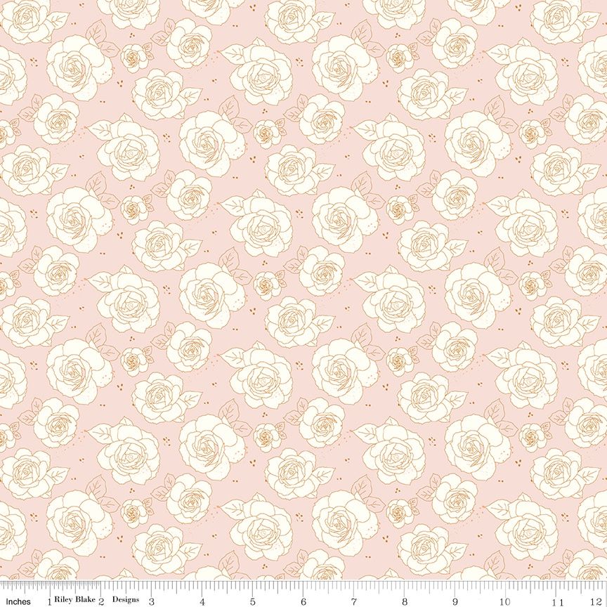 Sunset Ridge - Roses Ballerina Fat Qtr