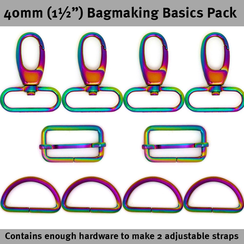 Bag Hardware Basics Pack 1 1/2&quot; Rainbow