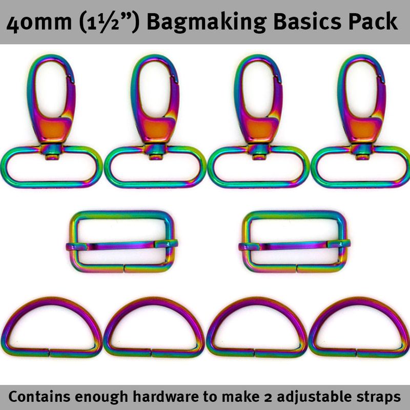 Bag Hardware Basics Pack 1 1/2" Rainbow