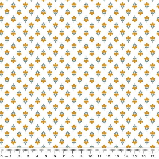 Chalk Barn Tiny Bud - Gold Fat Qtr