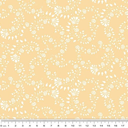 Chalk Barn Floral Trail - Yellow Fat Qtr