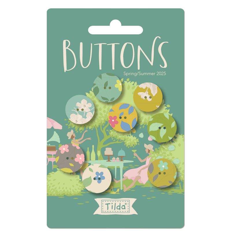 Sunday Brunch Buttons - Teal