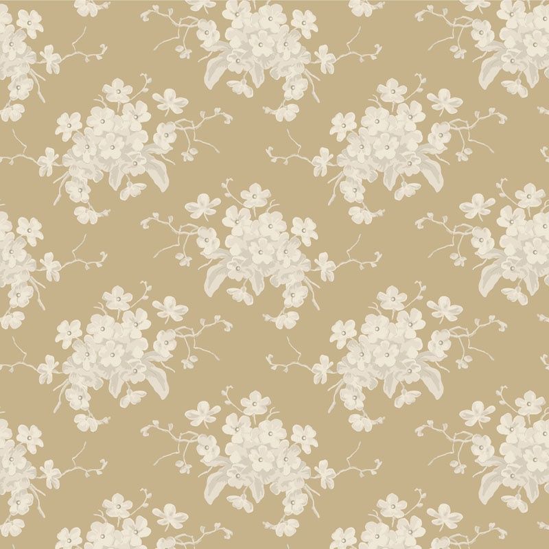 Sunday Brunch - White Flower Sand Fat Qtr