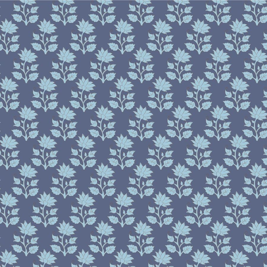 Tilda - Mira - Blue - Fat Qtr