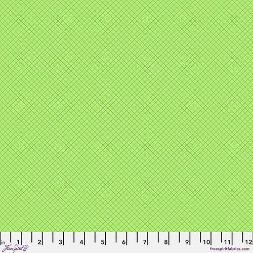 Tula Pink True Colours - On the Grid - Apple