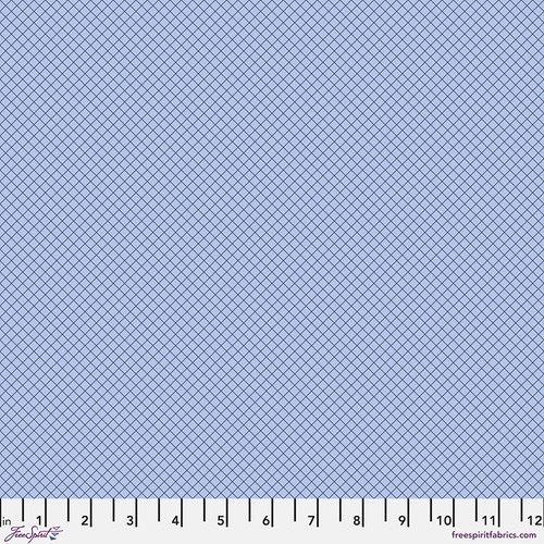 Tula Pink True Colours - On the Grid - Shoreline Fat Qtr