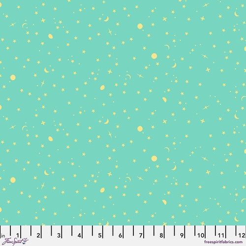 Tula Pink True Colours - Space Sprinkles - Seaglass  Fat Qtr