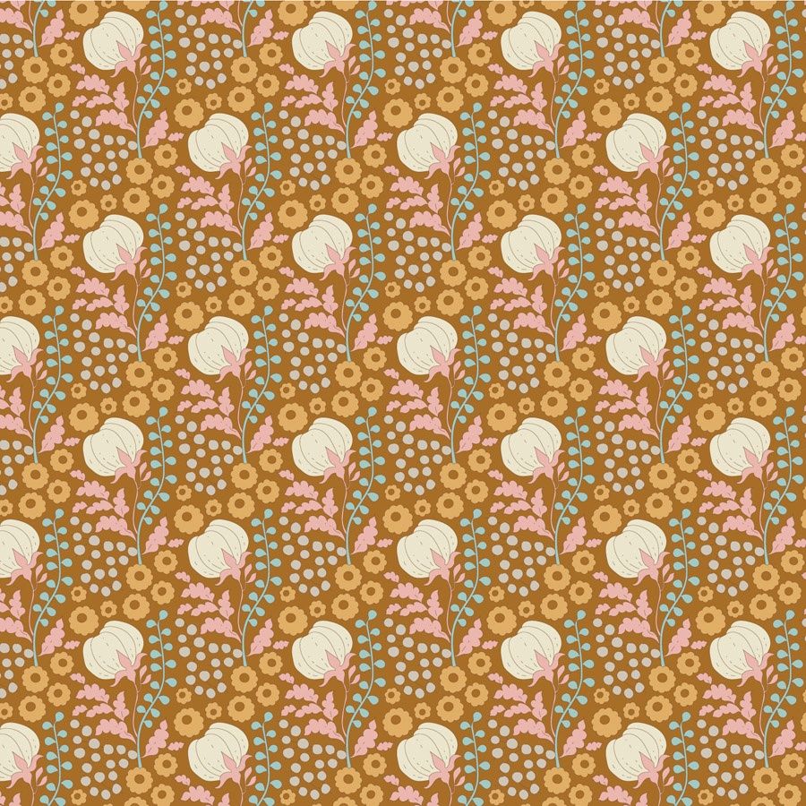Tilda - Sanctuary - Cottonfield - Ochre - Fat Qtr