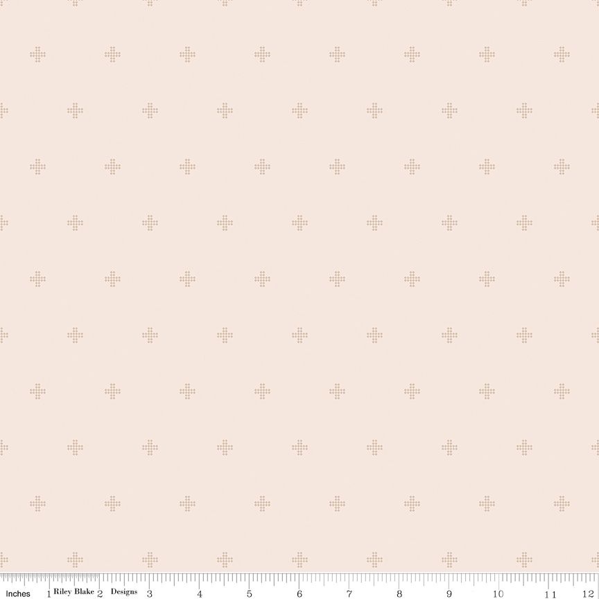 Sunset Ridge - Crosses Blush Fat Qtr