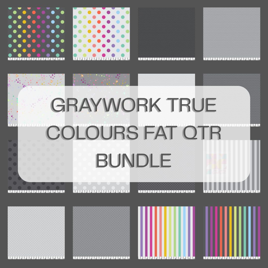 Tula Pink Graywork True Colours - Fat Qtr Bundle (16)