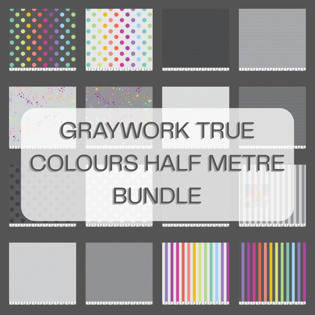 Tula Pink Graywork True Colours - Half Metre Bundle (16)