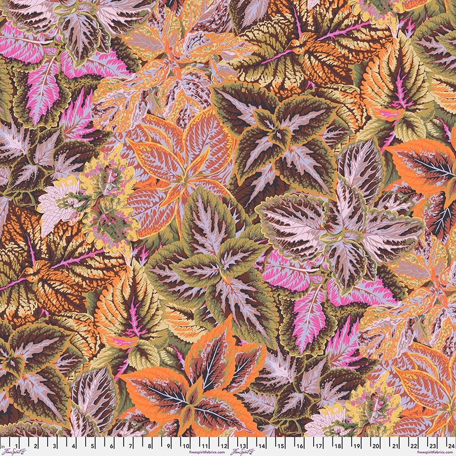The Kaffe Collective - August 2025 - Bold Leaves - Brown