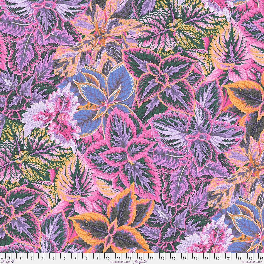 The Kaffe Collective - August 2025 - Bold Leaves - Pink - Fat Qtr