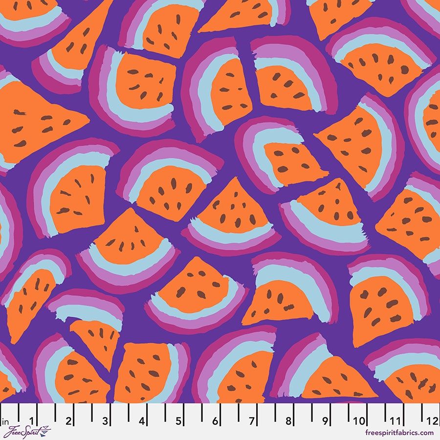 The Kaffe Collective - August 2025 - Slice - Purple - Fat Qtr
