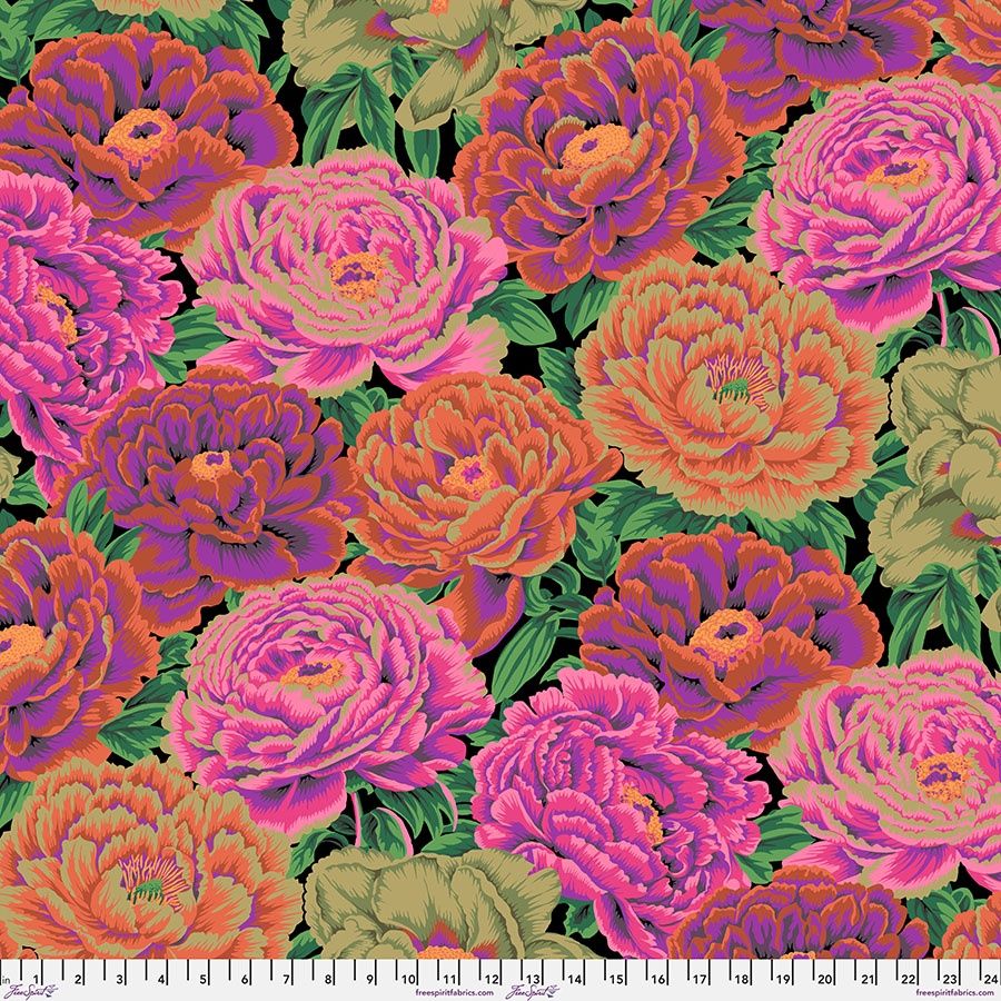 The Kaffe Collective - August 2025 - Tibetan Peony - Red - Fat Qtr