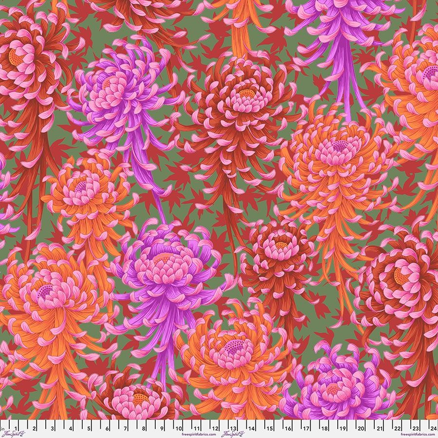 The Kaffe Collective - August 2025 - Spider Mums - Red