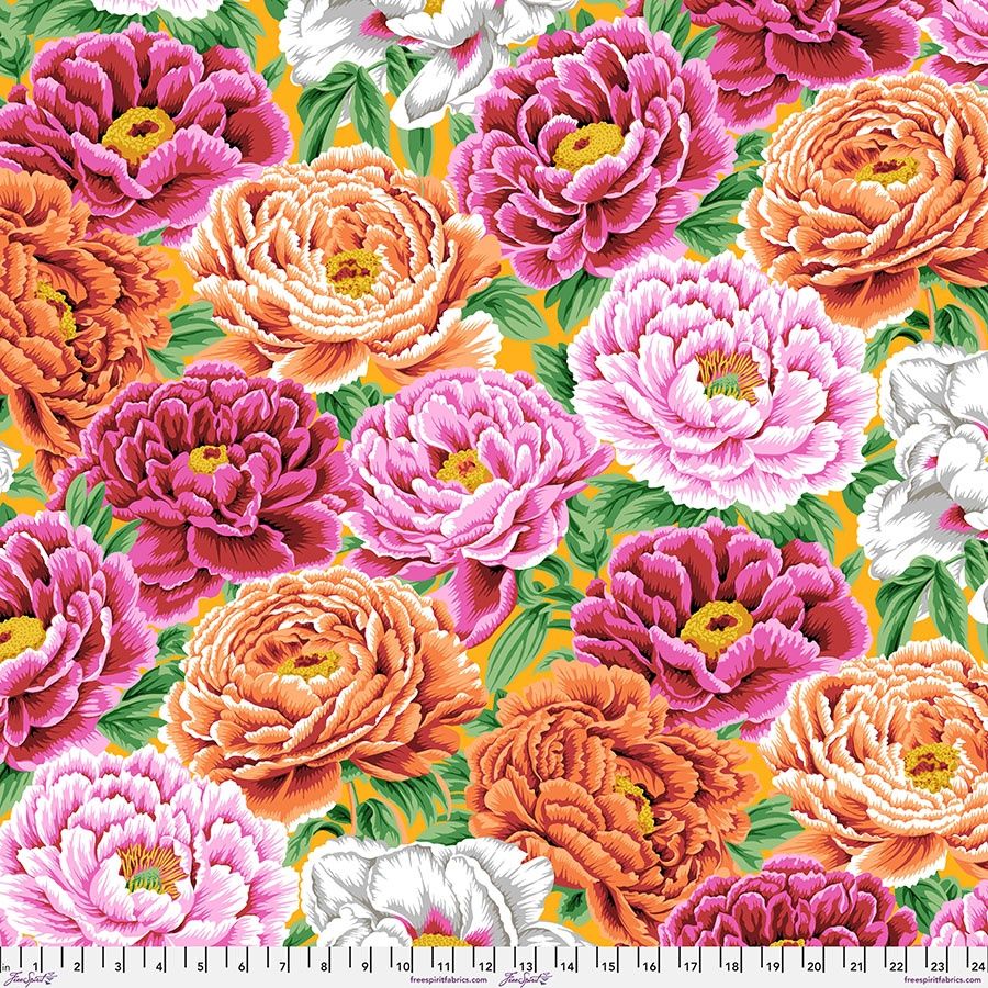 The Kaffe Collective - August 2025 - Tibetan Peony - Warm  - Fat Qtr