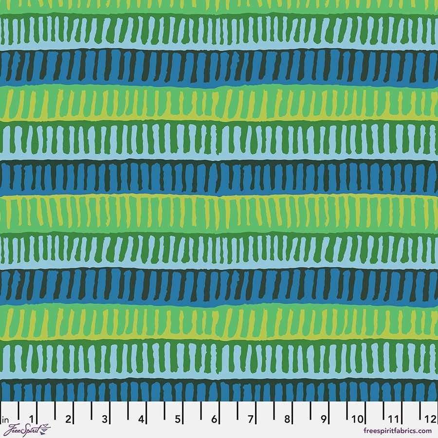 The Kaffe Collective - August 2025 - Zipper Stripe - Green