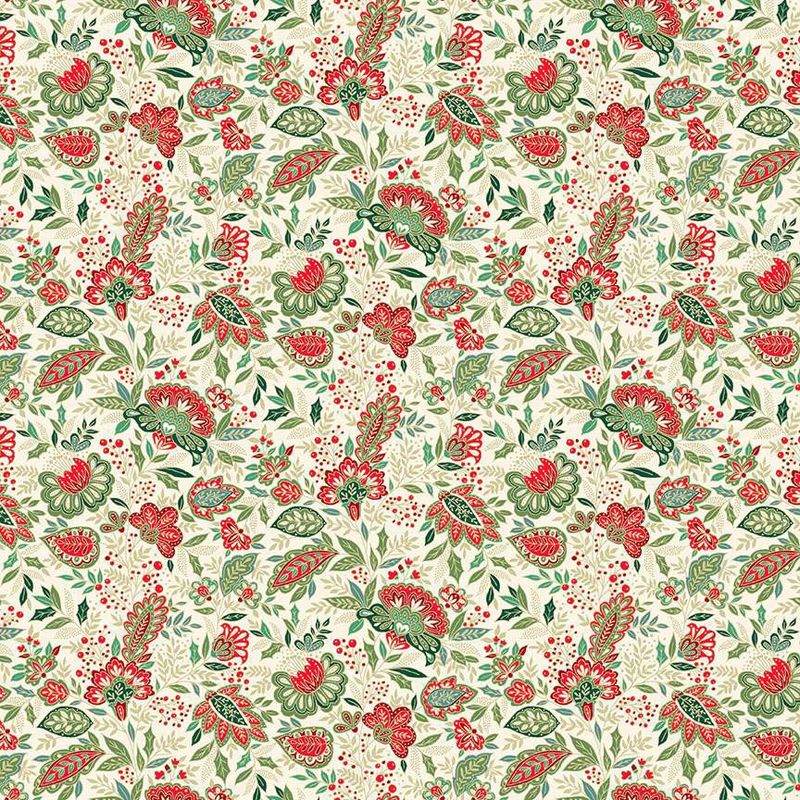 Good Tidings - Sarasa Cream - Fat Qtr