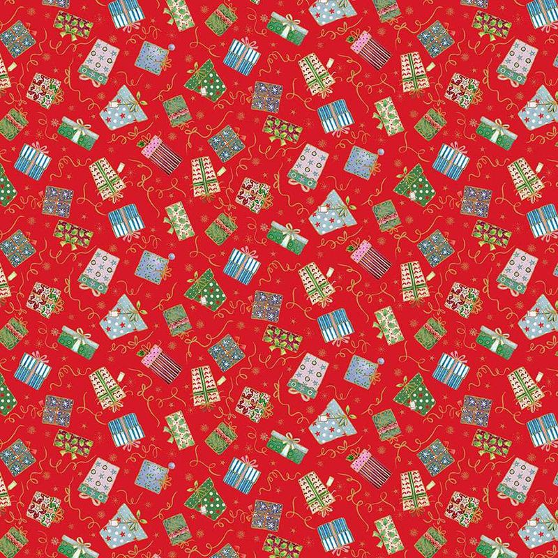 Jolly Saint Nick - Gifts Red