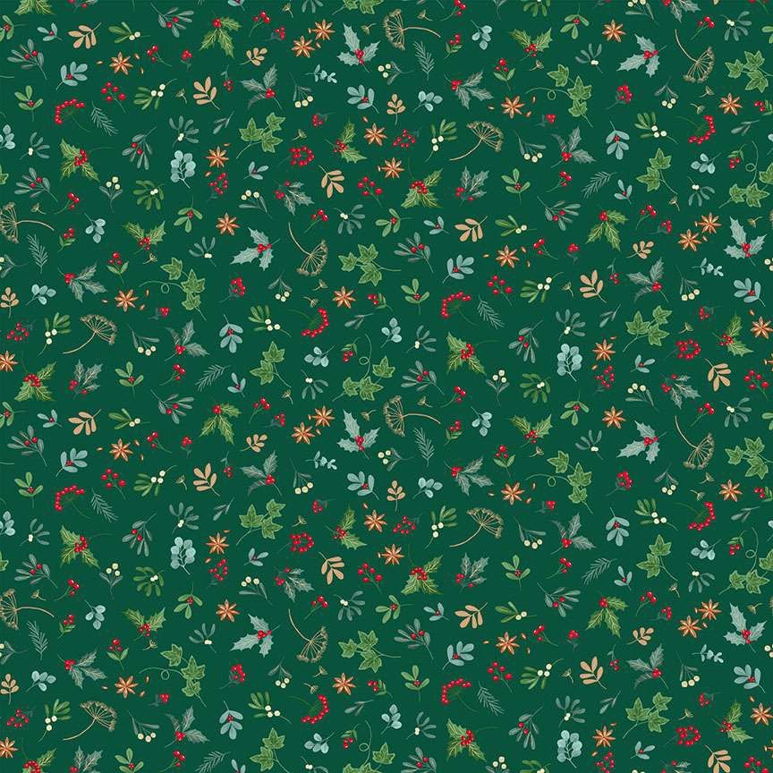 Good Tidings - Sprig Green - Fat Qtr