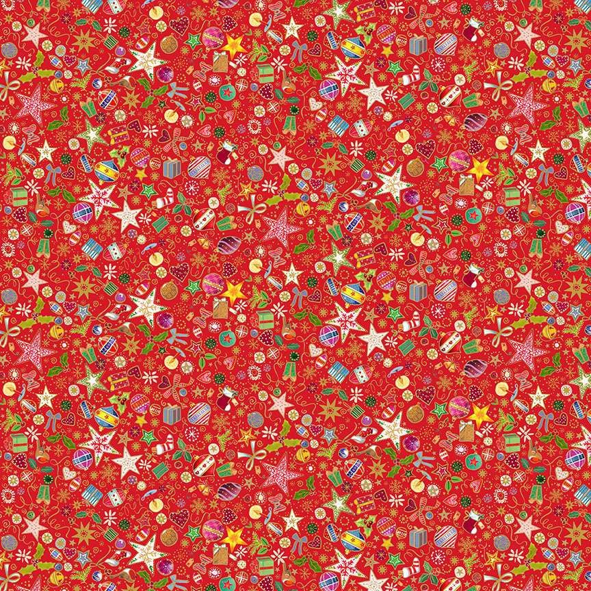 Jolly Saint Nick - Christmas Treasures Red